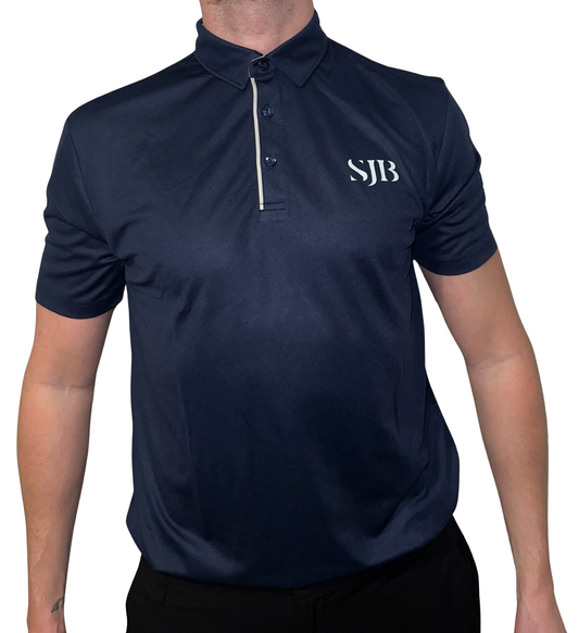 SJB Golf Logo Polo - Navy Blue