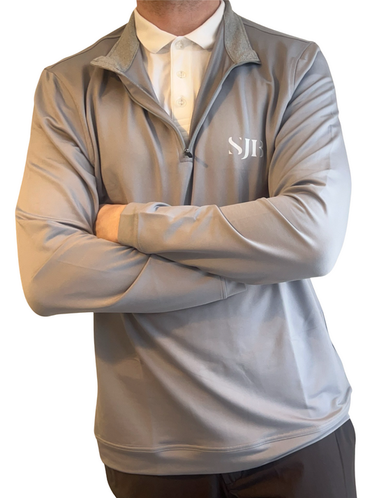 SJB Golf Quarter Zip - Light Grey